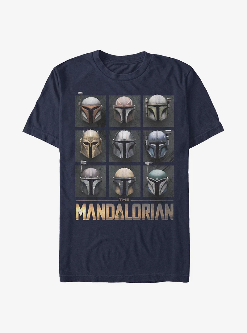 Star Wars The Mandalorian Mando Helmet Boxup T-Shirt