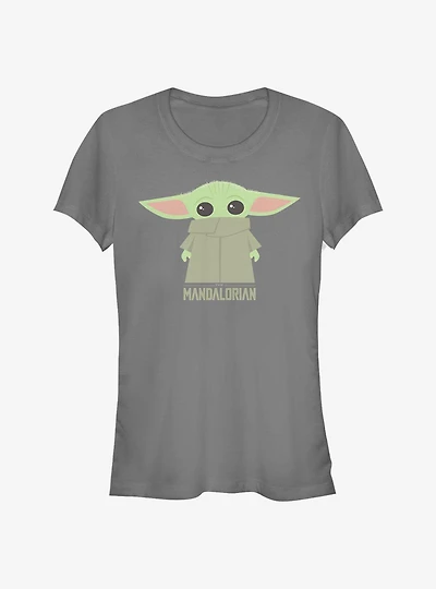 Star Wars The Mandalorian The Child Covered Face Girls T-Shirt