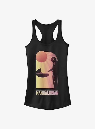 Star Wars The Mandalorian A Warm Meeting Girls Tank Top