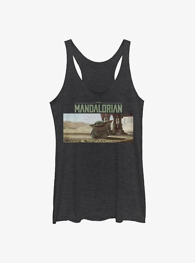 Star Wars The Mandalorian The Child Still Looking Girls Tank Top