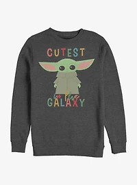 Star Wars The Mandalorian Cutest Little The Child Crew Sweatshirt