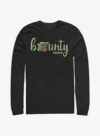 Star Wars The Mandalorian Bounty Child Text Long-Sleeve T-Shirt