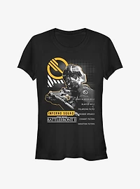 Star Wars Trooper Cutout Girls T-Shirt