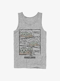 Star Wars The Mandalorian Child Doodle Panels Tank
