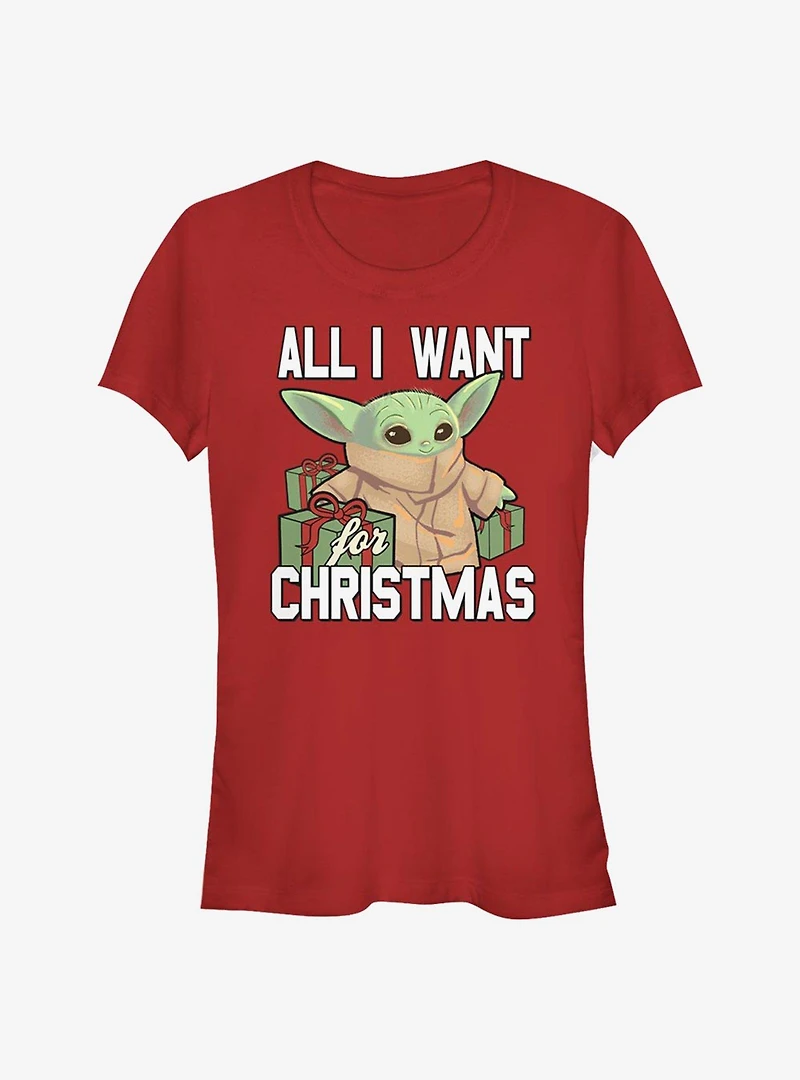 Star Wars The Mandalorian Christmas Child Girls T-Shirt