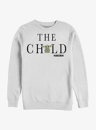 Star Wars The Mandalorian Child Text Crew Sweatshirt