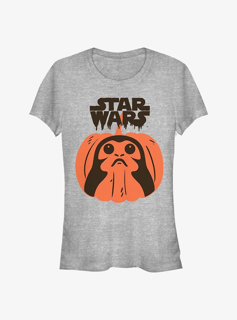 Star Wars: The Last Jedi Porg Pumpkin Girls T-Shirt
