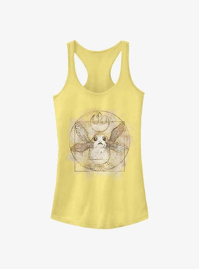 Star Wars: The Last Jedi Vitruvian Porg Girls Tank