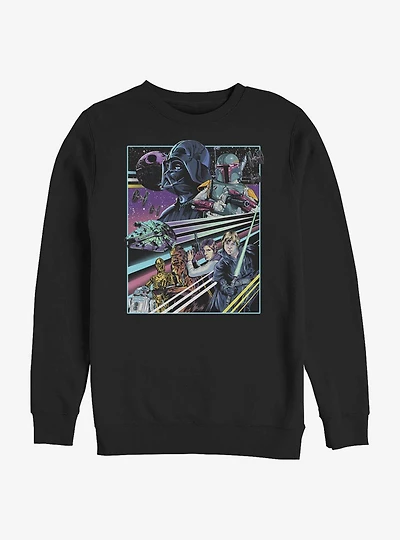 Star Wars Rebellion Poster Crew Sweatshirt