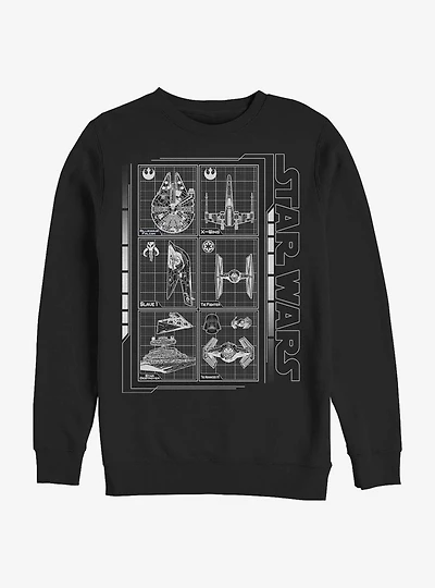 Star Wars Battle Ships Sweatshirt