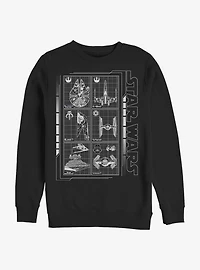 Star Wars Battle Ships Sweatshirt