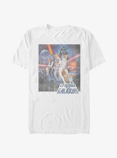 Star Wars Episode IV A New Hope La Guerra De Las Galaxias Poster T-Shirt