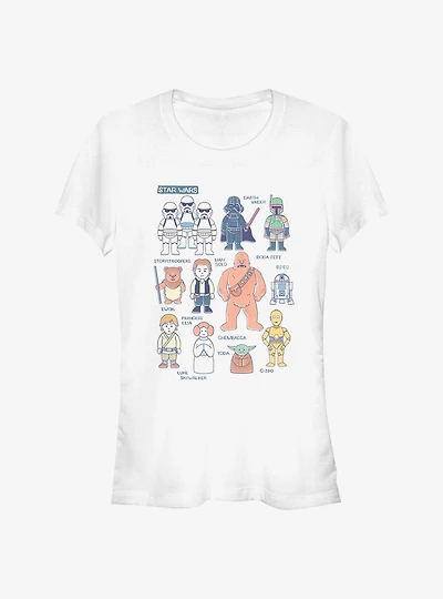 Star Wars Little Characters Girls T-Shirt
