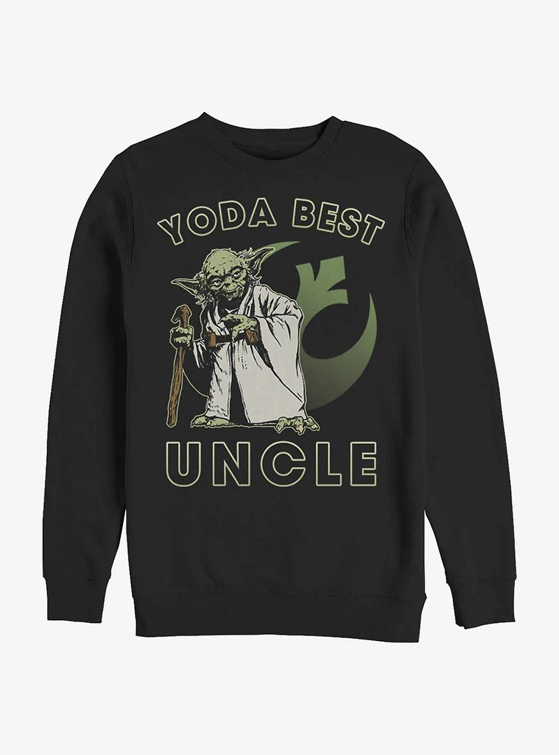 Star Wars Yoda Best Uncle Crew Sweatshirt