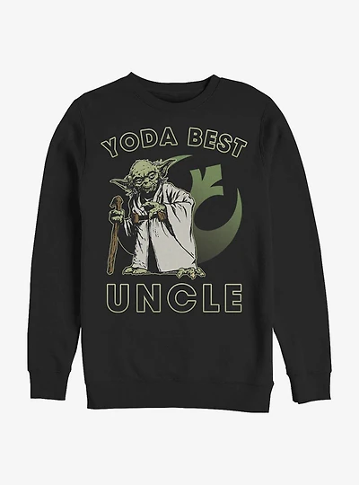 Star Wars Yoda Best Uncle Crew Sweatshirt