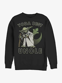 Star Wars Yoda Best Uncle Crew Sweatshirt