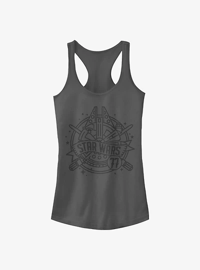 Star Wars Falcon Lines Girls Tank