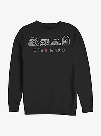 Star Wars Geometry Characters Crew Sweatshirt