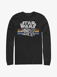 Star Wars Vintage Falcon Stripes Long-Sleeve T-Shirt