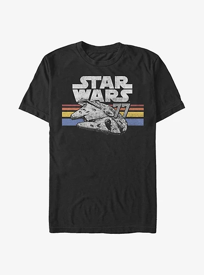 Star Wars Vintage Falcon Stripes T-Shirt