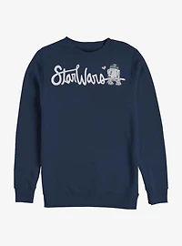 Star Wars Cursive R2 Crew Sweatshirt