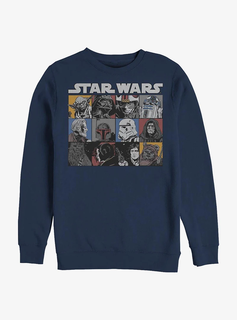 Star Wars Comic Strip Crew Sweatshirt