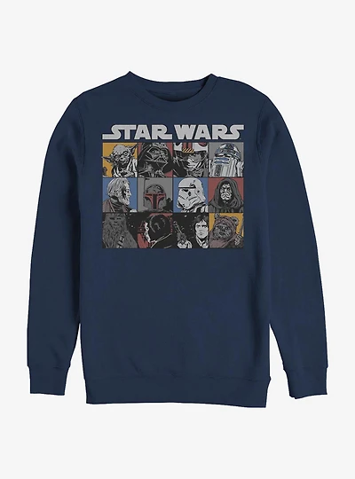 Star Wars Comic Strip Crew Sweatshirt