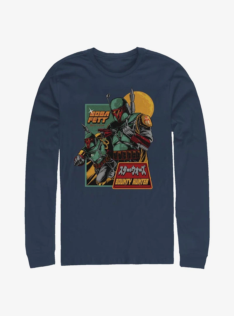 Star Wars Boba Fett Bounty Hunter Long-Sleeve T-Shirt