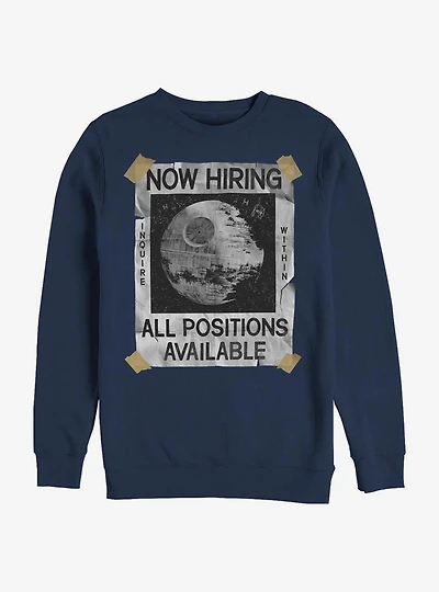 Star Wars All Positions Available Death Star Sweatshirt