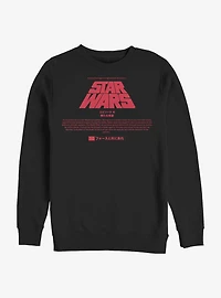 Star Wars Title Card Crew Sweatshirt