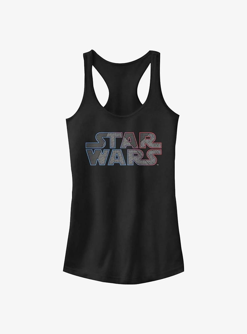 Star Wars Pattern Logo Girls Tank