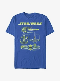 Star Wars Ship Specifications T-Shirt