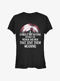 Marvel The Falcon And Winter Soldier Symbols Girls T-Shirt