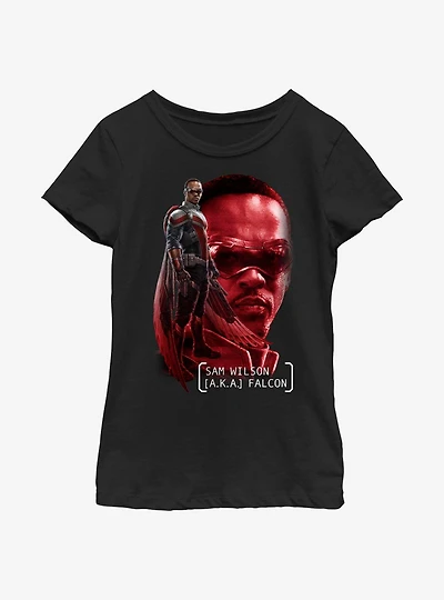 Marvel The Falcon And Winter Soldier Sam A.K.A. Youth Girls T-Shirt