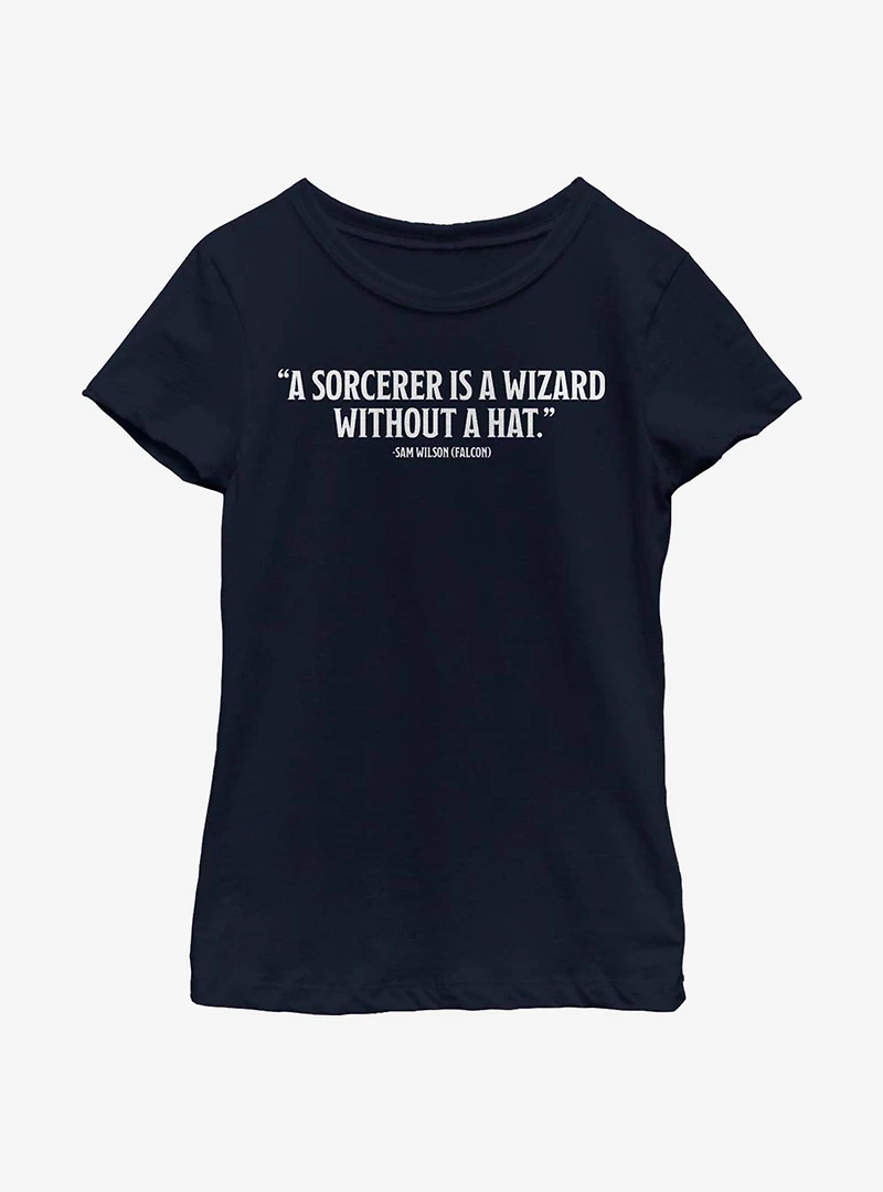 Marvel The Falcon And Winter Soldier Wizard Without A Hat Youth Girls T-Shirt