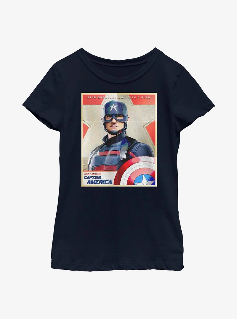 Marvel The Falcon And Winter Soldier Walker Inspired By Cap Youth Girls T-Shirt