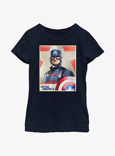 Marvel The Falcon And Winter Soldier Walker Inspired By Cap Youth Girls T-Shirt