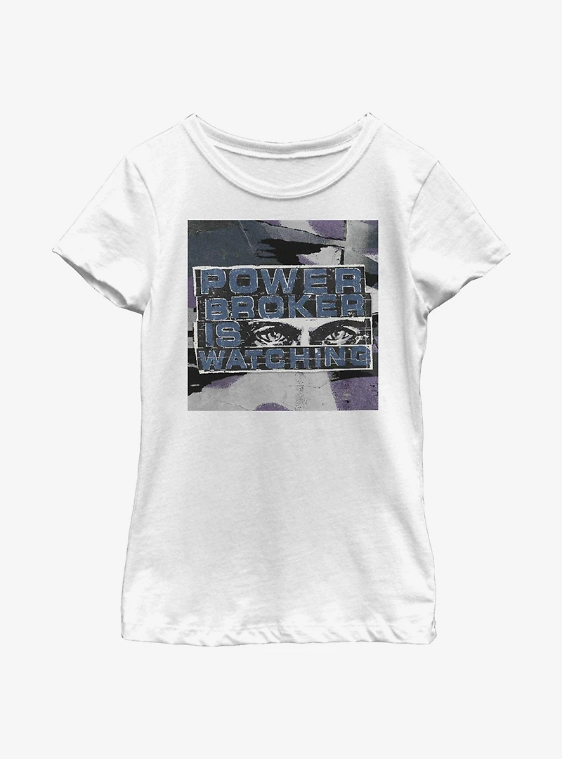 Marvel The Falcon And Winter Soldier Power Broker Is Watching Youth Girls T-Shirt