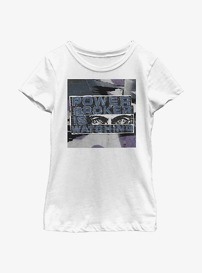 Marvel The Falcon And Winter Soldier Power Broker Is Watching Youth Girls T-Shirt
