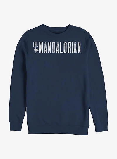 Star Wars The Mandalorian Simplistic Logo Crew Sweatshirt