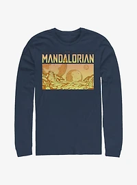 Star Wars The Mandalorian Desert Space Long-Sleeve T-Shirt
