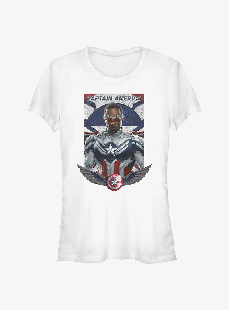 Marvel The Falcon And Winter Soldier Is Captain America Girls T-Shirt