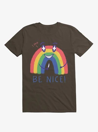 Rainbow Knife Be Nice 2.0 Brown T-Shirt