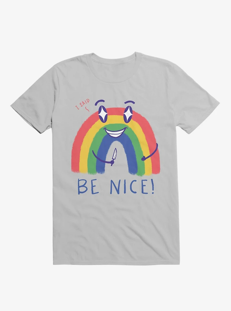 Rainbow Knife Be Nice 2.0 Ice Grey T-Shirt