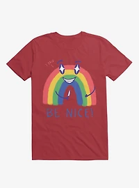 Rainbow Knife Be Nice 2.0 Red T-Shirt