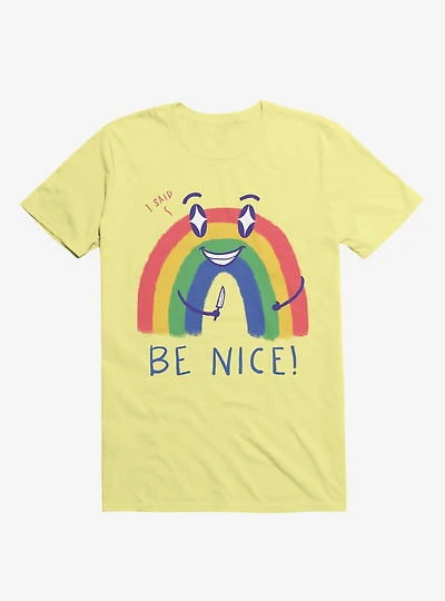 Rainbow Knife Be Nice 2.0 Corn Silk Yellow T-Shirt