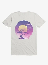 Neon Bonsai Wave White T-Shirt