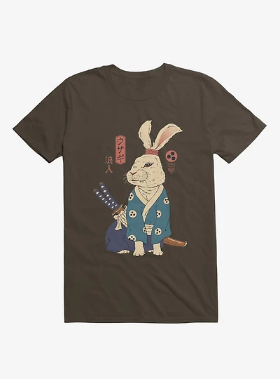 Rabbit Ronin Usagi Brown T-Shirt