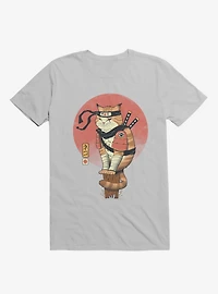 Orange Shinobi Cat Ice Grey T-Shirt