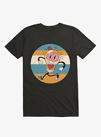 Happy Within Light Bulb Black T-Shirt